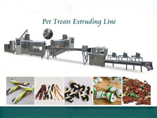 반 습한 개 음식 extruder 가공 라인 / 고양이 음식 기계