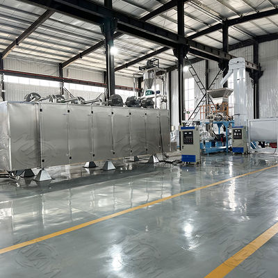 고 용량 건조 애완 동물 식품 생산 라인 스틸 2 나사 200kw 1000kg/Hr
