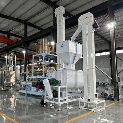 스테인리스 쌍둥이 나사 개, 새를 위한 건조한 애완 동물 먹이 압출기 장비