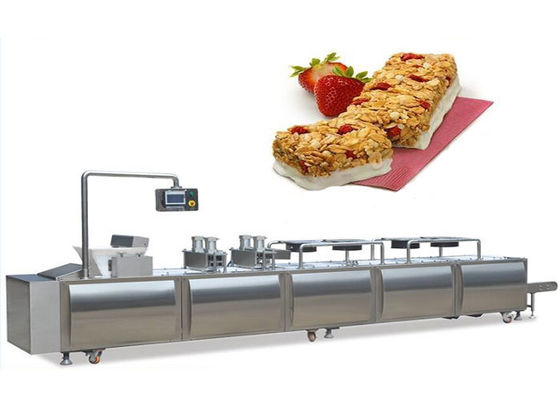 지멘스 PLC 그래놀라 바 제조 기계 / 땅콩 시리얼 바 라인 300~500kg/H