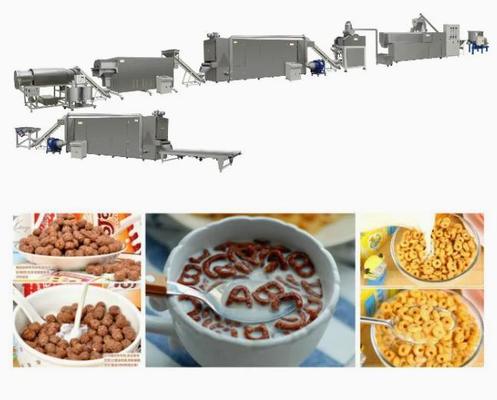 큰 수용량 120-300kg/h를 가진 아침 시리얼 콘플레이크 기계장치