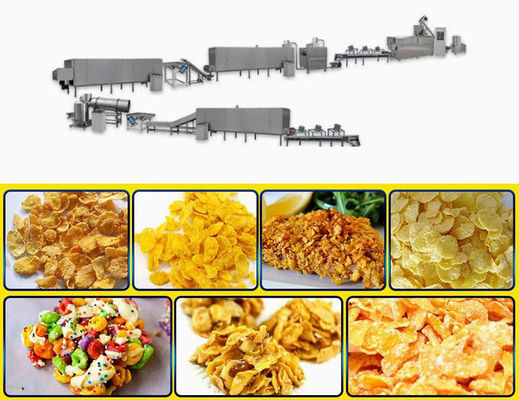 상업용 옥수수 조각 제조 기계 / 옥수수 칩 간식 식품 추출기 150-500kg/h