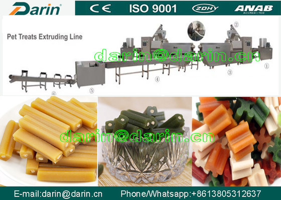 작은 뼈 개는 식사 애완 동물 먹이 공정 라인, 강선전도 개밥 제작자 기계를 대우합니다
