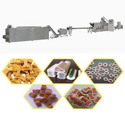 치과 치료는 애완 동물 식사 개밥 제작자 기계 145kw 100kg/hr를 뒤틀었습니다