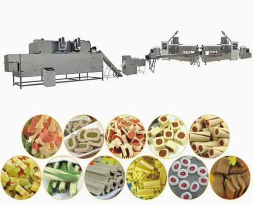 치과 치료는 애완 동물 식사 개밥 제작자 기계 145kw 100kg/hr를 뒤틀었습니다