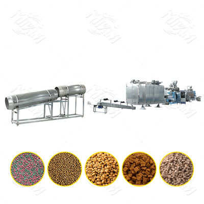 MIKIM Stainless Steel PLC Motor Fish Feed Making Machine floating fish extruder machine Continuous Automatic Floating Pellet Extruder for Farmers