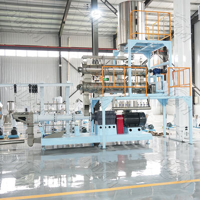 380V/50Hz 전원 및 70-110mm 스크류 직경을 갖춘 연속 자동 애완동물 사료 압출기 (부상성 어류 사료용)