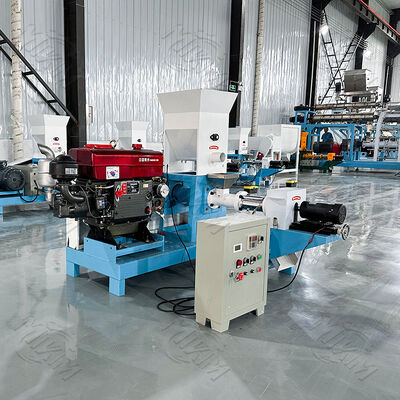 MIKIM 디젤 엔진 떠있는 생선 먹이 펠렛 기계 동물 먹이 생선을 위한 펠렛 기계, 모든 야외/전력 없는 시나리오에 적합, 더 높은 신뢰성을 위해 디젤로 작동!