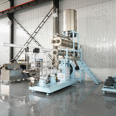 높은 용량 쌍 나사 빗 엑스트루더 기계 쌍 나사 빗 엑스트루더 / 플라팅 생선 사료 및 애완 동물 식품 생산을위한 확장기