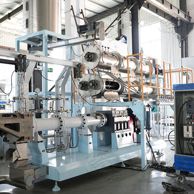 3-5t / h 자동 떠있는 침몰 물고기 먹이 생산 라인 쌍 나사 개 음식 extruder 떠있는 생선 먹이 펠릿 extruder 기계
