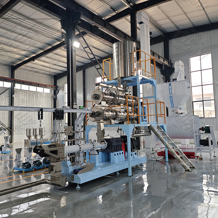 스테인리스 쌍둥이 나사 개, 새를 위한 건조한 애완 동물 먹이 압출기 장비