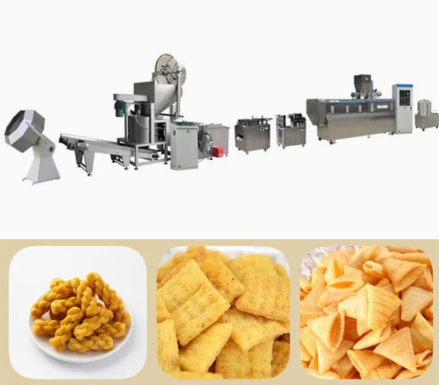 3D/2D 펠릿 추출 스냅 생산 라인 기계 100kg/hr-150kg/hr 240kw 30x5x3m