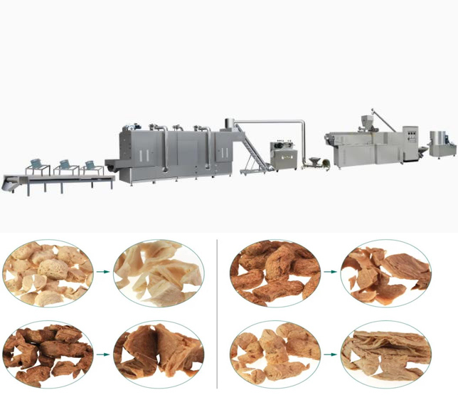 영문 버전 콩 단백질 라인 / 콩고기 제조기 AutoCAD 형식