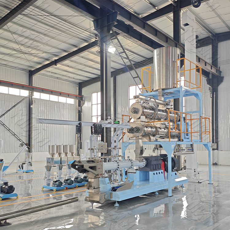 hot sale Pet Food & floating  fish feed pellet extruder machine with Core PLC Motor Component