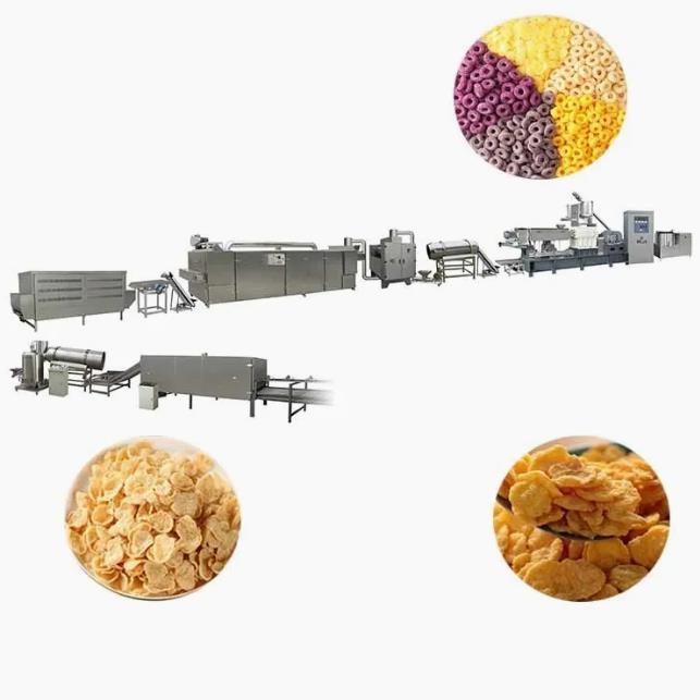 Kelloggs 콘플레이크 공정 라인/밥은 얇은 조각이 되어 1 년 보장을 가진 기계를 만드