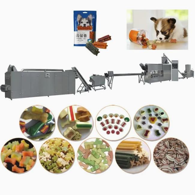 땅콩 버터 풍미 기계를 만드는 자연적인 지팡이 개밥 압출기 치과 치료