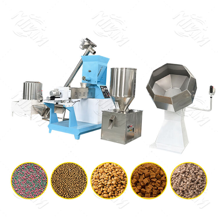 Highly efficient Dry Floating Fish Feed Pellet Processing Line 200kg/H-6000kg/H Animal Pet Cat Dog Food Making Extruder Machine
